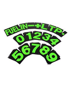 B-G Racing Large Pit Board Number Set - Green